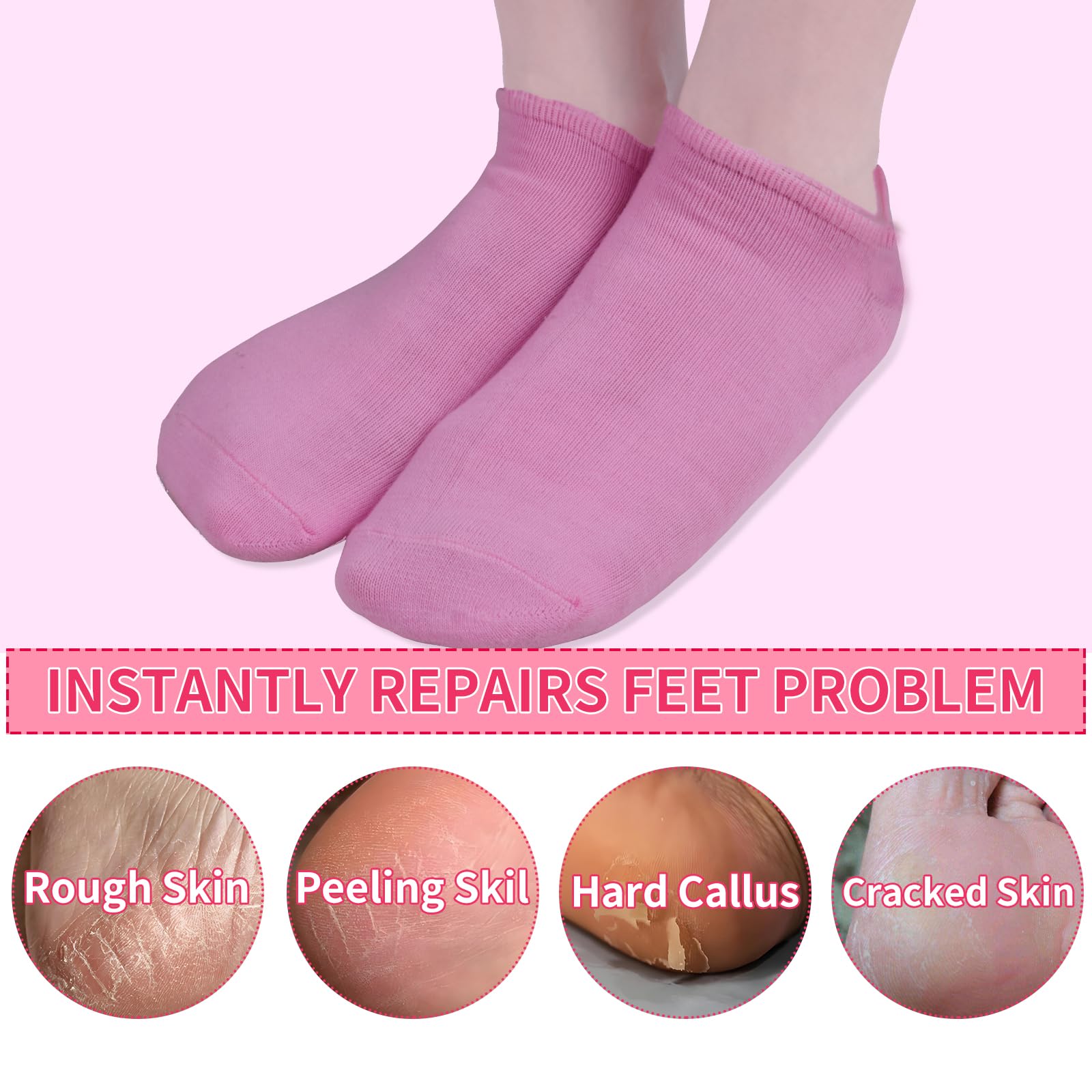 Giloner foot socks are washable and reusable for repeated softness and comfort