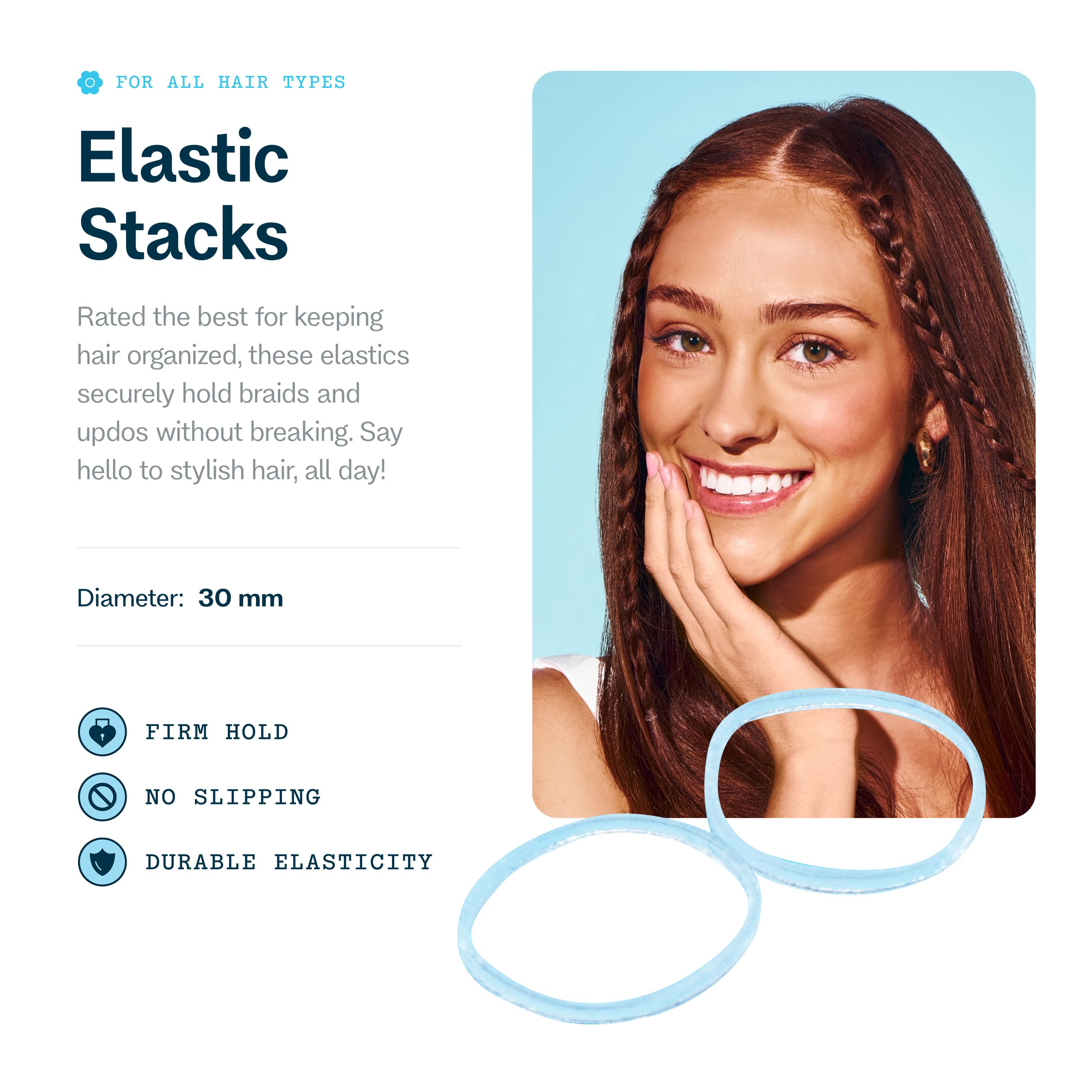 GIMME Beauty: lazos transparentes para diferentes peinados sin deslizamiento.