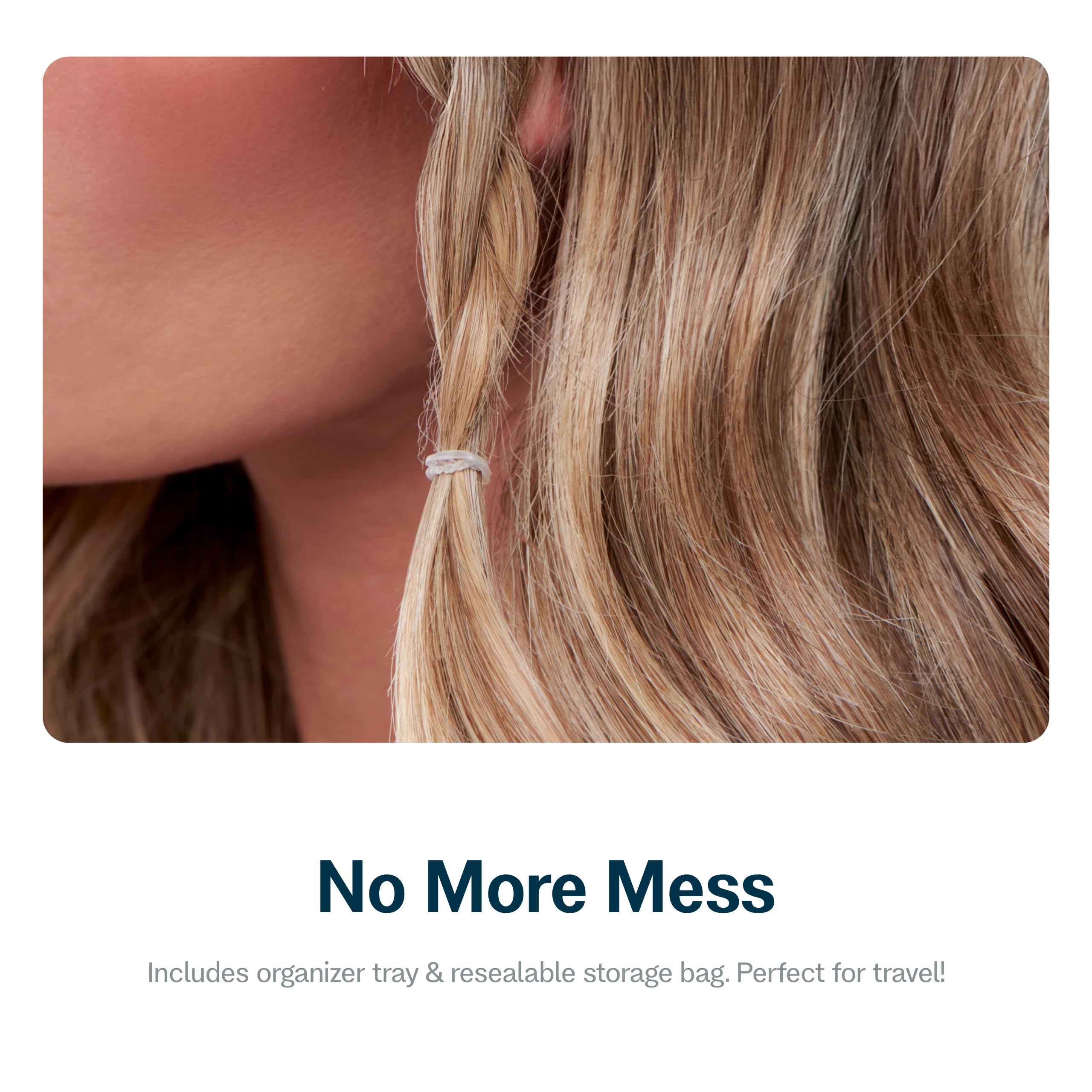 GIMME Beauty: lazos transparentes para uso diario y seguro.