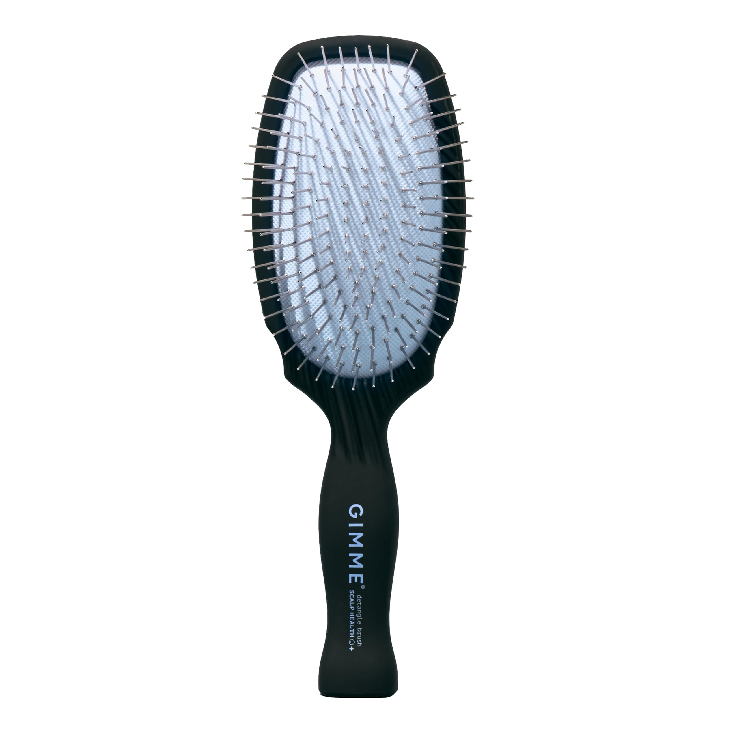 GIMME Beauty Metal Bristle Brush closeup showing stainless steel bristles for detangling