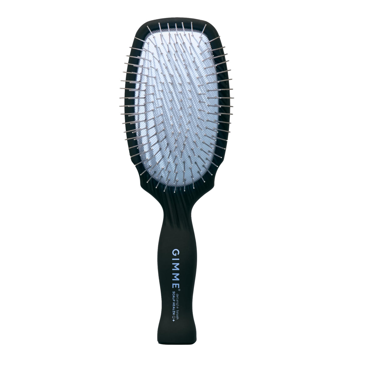 GIMME Beauty Metal Bristle Brush closeup showing stainless steel bristles for detangling