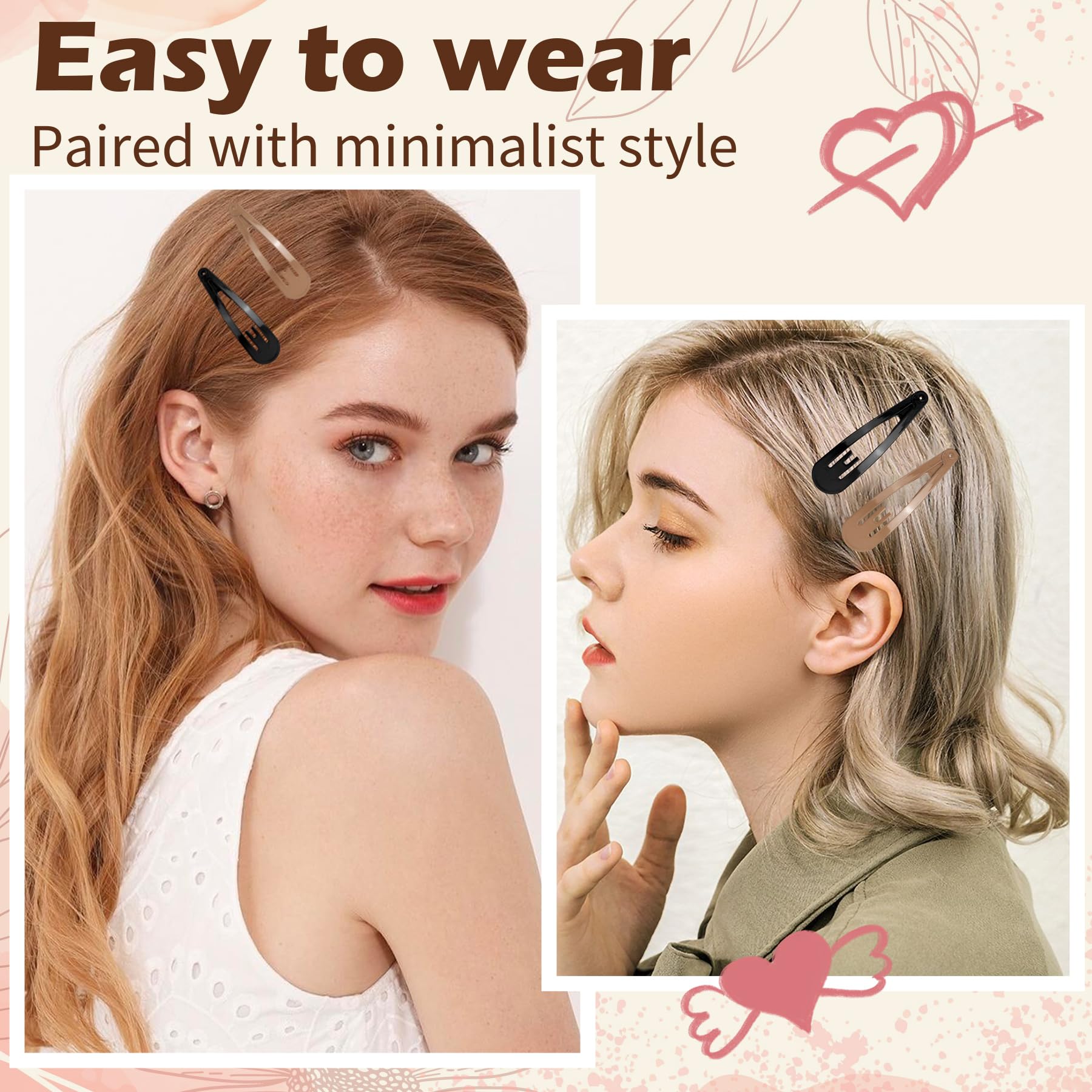 Gingbiss hair clip in-use on ponytail demonstrates secure hold.