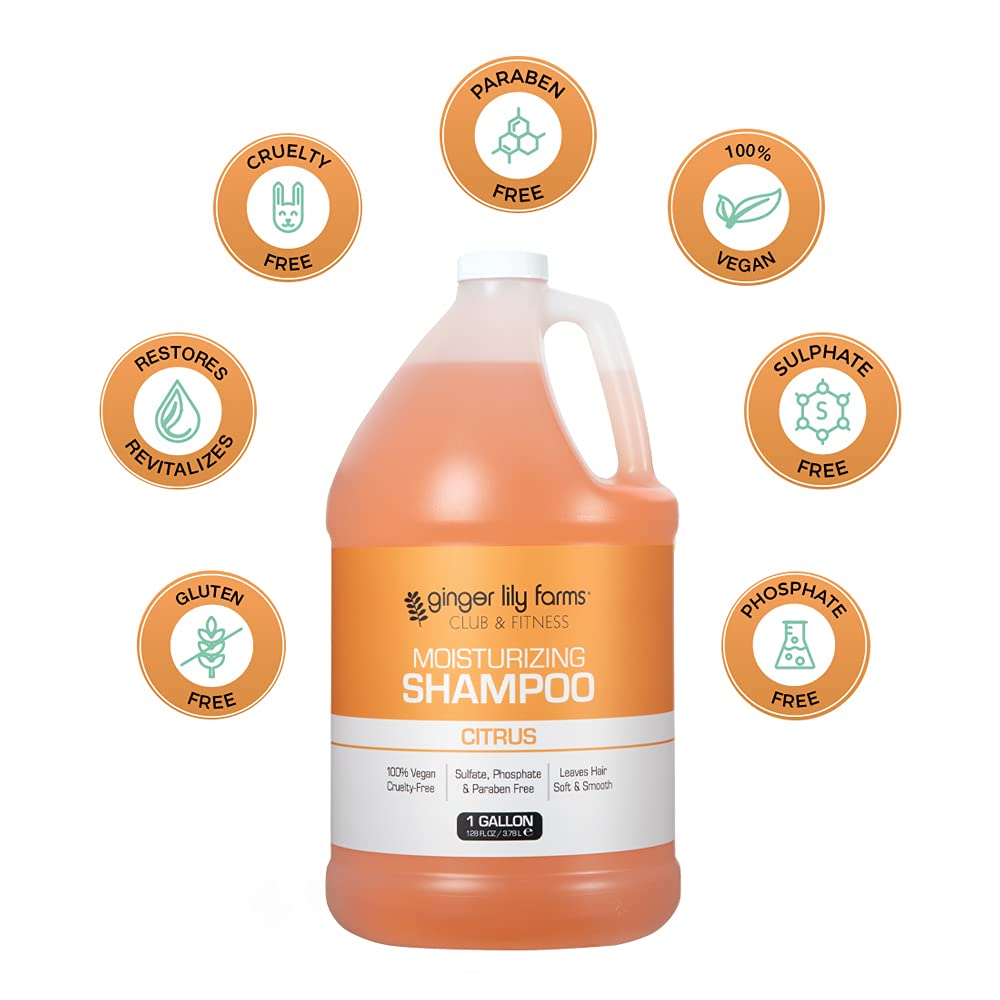 Ginger Lily Farms 1 gallon refill packaging for locker room refills