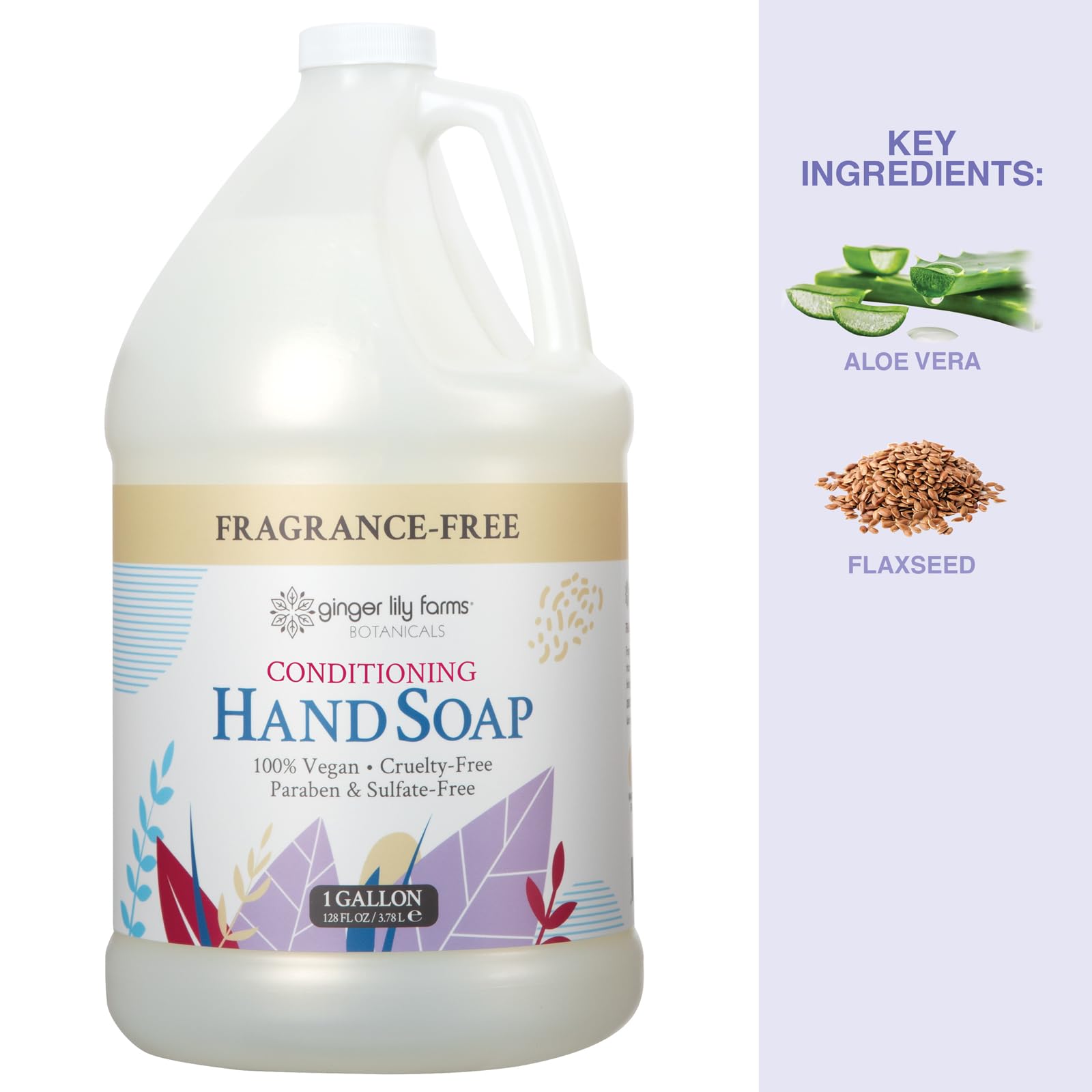 Ginger Lily Farms Botanicals commercial-use setup in spa lobby showing reliable bulk hand soap.