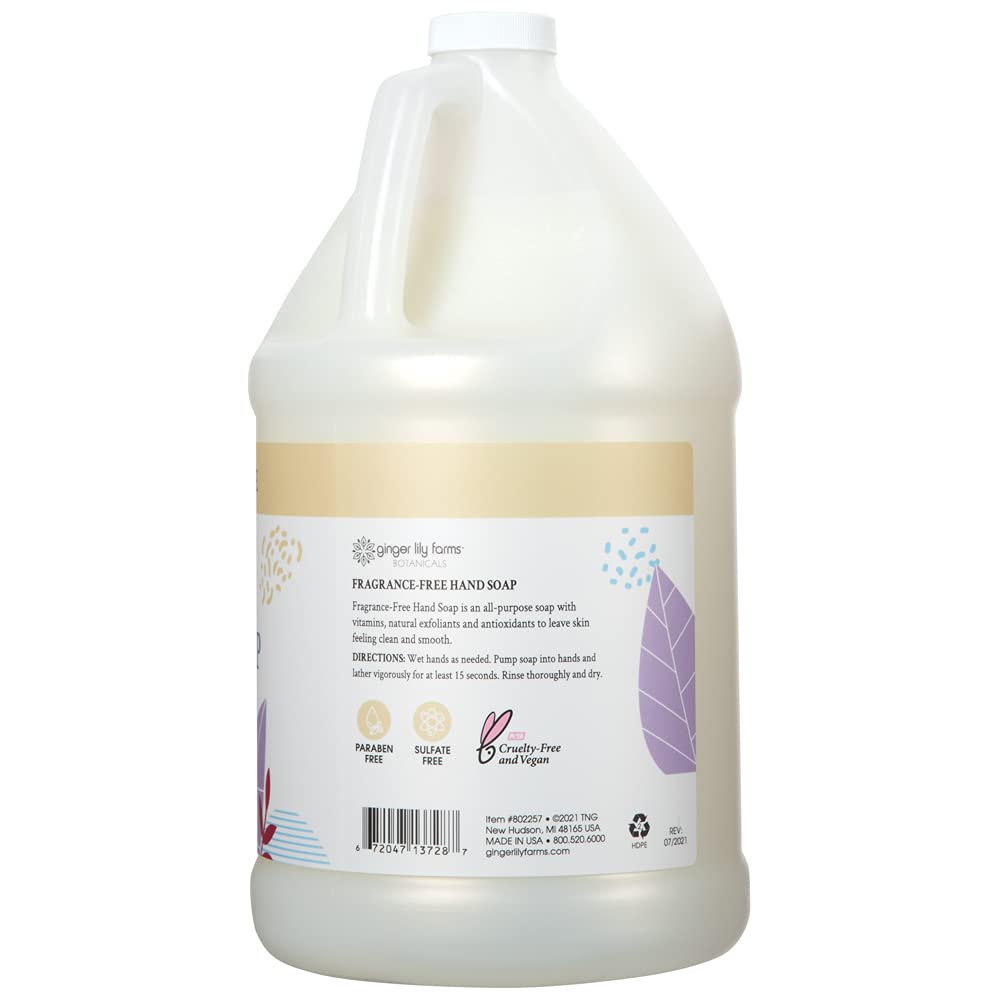 Ginger Lily Farms Botanicals cruelty-free PETA-certified logo on bottle signaling kind vegan hand care.