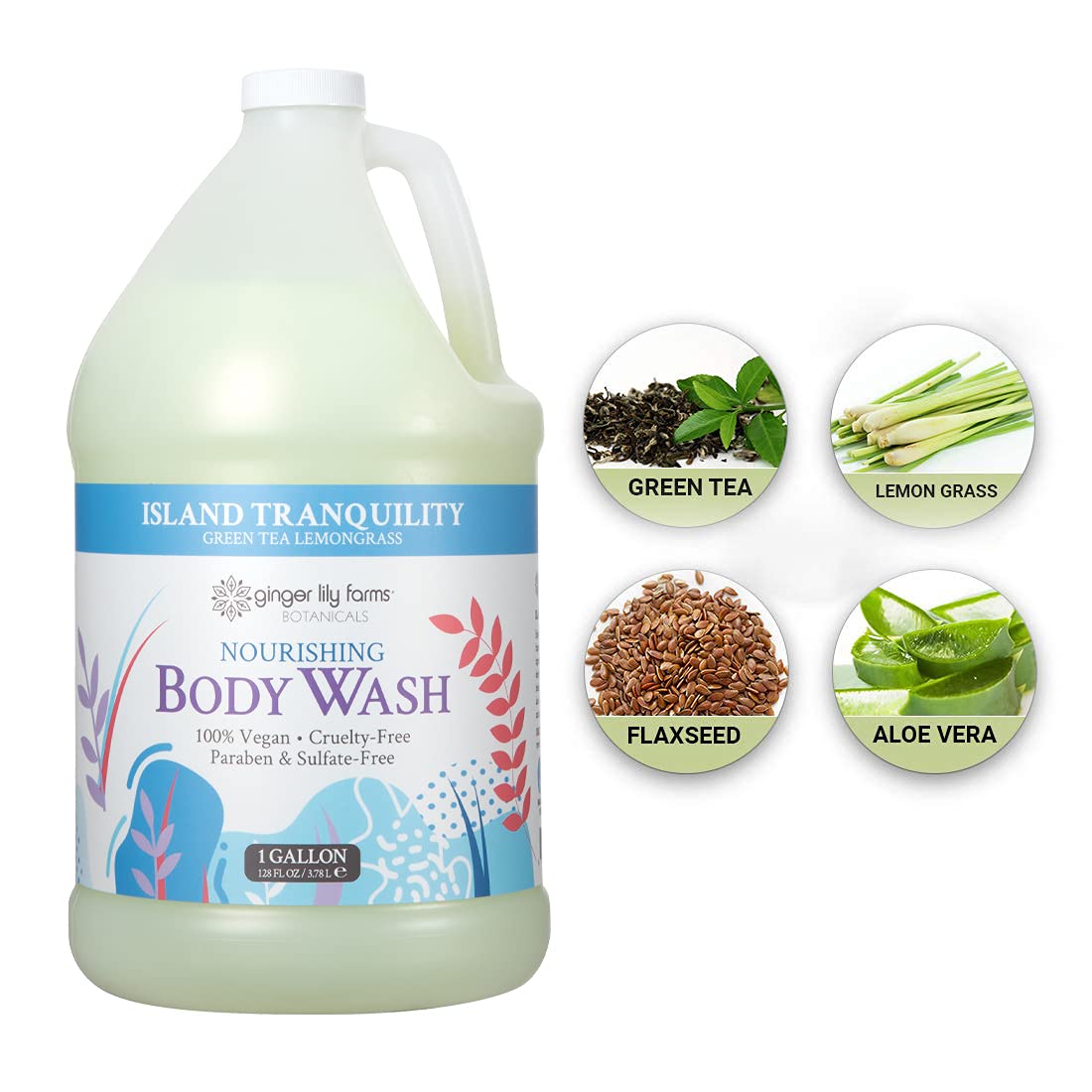 Gentle cleanse with Island Tranquility suitable for sensitive skin