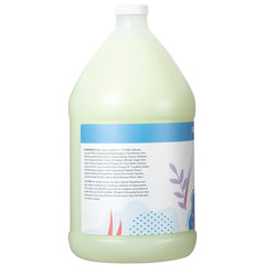 Ginger Lily Farms Botanicals Island Tranquility label highlights cruelty-free vegan, PETA-certified cosmetics.