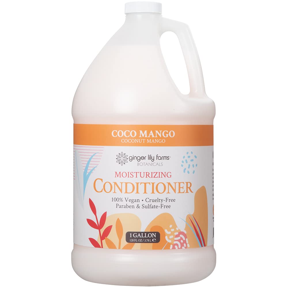 Ginger Lily Farms Botanicals moisturizing conditioner bottle offering weightless hydration for all hair types