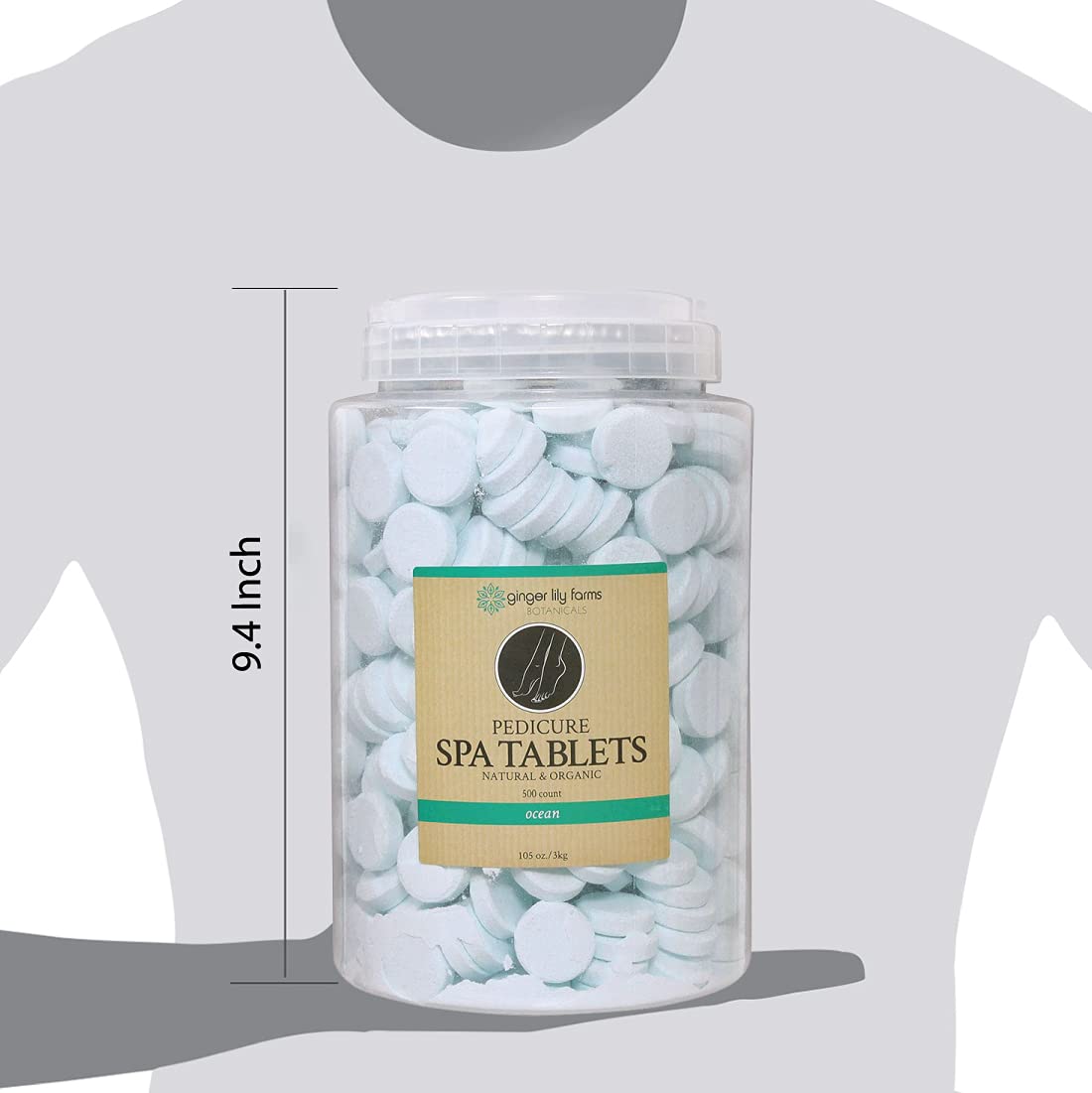Ginger Lily Farms Botanicals ocean scent provides a spa-like aroma for feet.