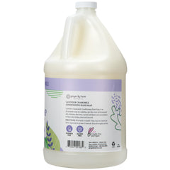 Ginger Lily Farms Botanicals hand soap lather close-up highlighting creamy texture.