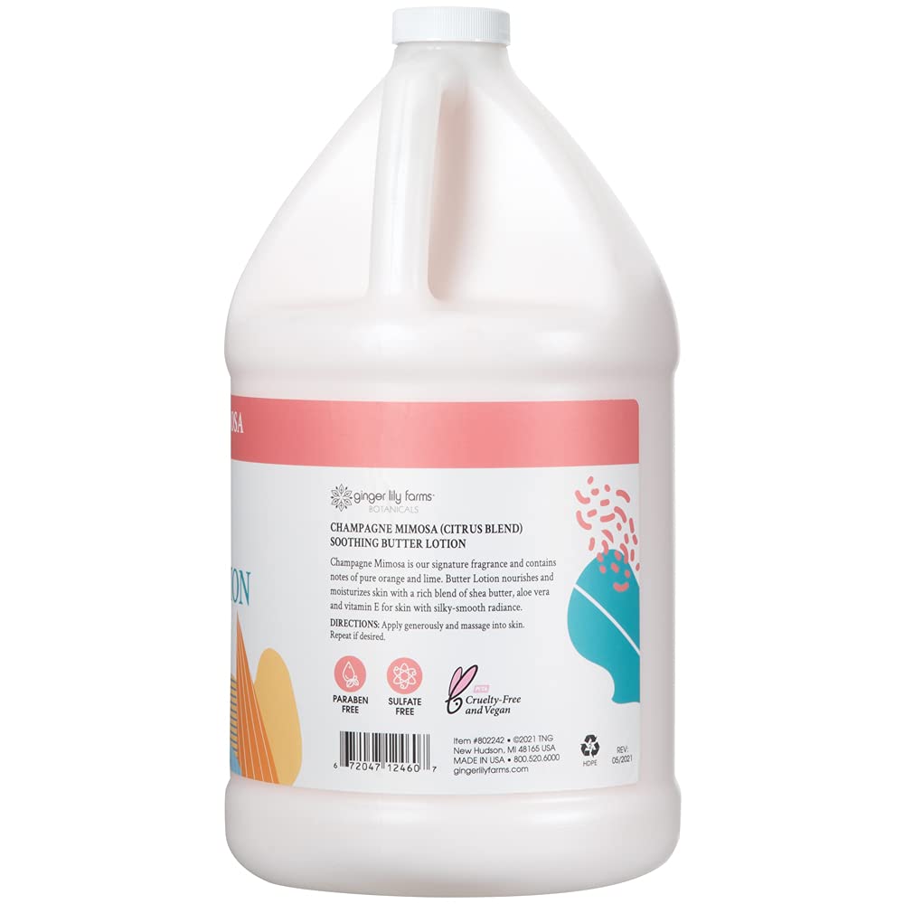 Ginger Lily Farms Botanicals soothing butter lotion closeup highlights shea butter and vitamin E