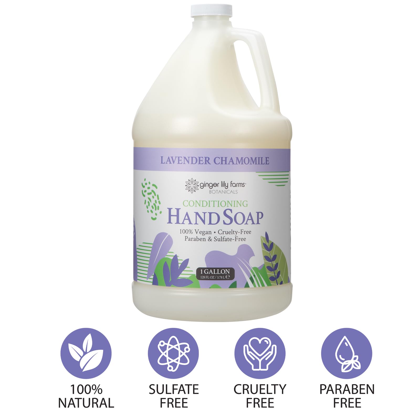 Ginger Lily Farms Botanicals vegan cruelty-free symbol emphasizes ethical skincare.