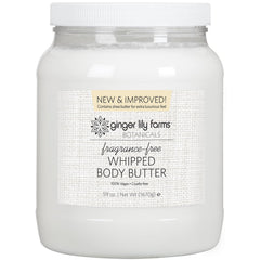 Ginger Lily Farms Botanicals whipped body butter jar closeup showing deep hydration