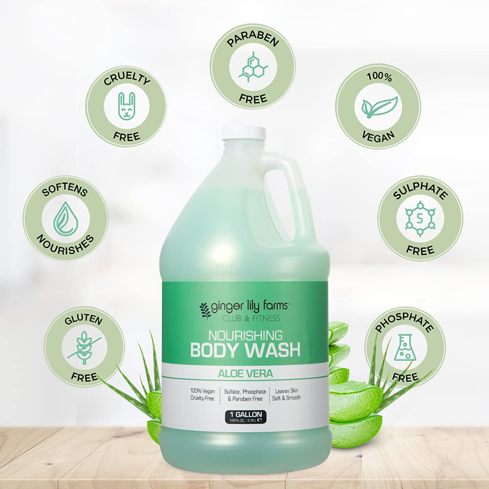 Ginger Lily Farms Club & Fitness 1-gallon refill-pack emphasizes economical gym-ready packaging.