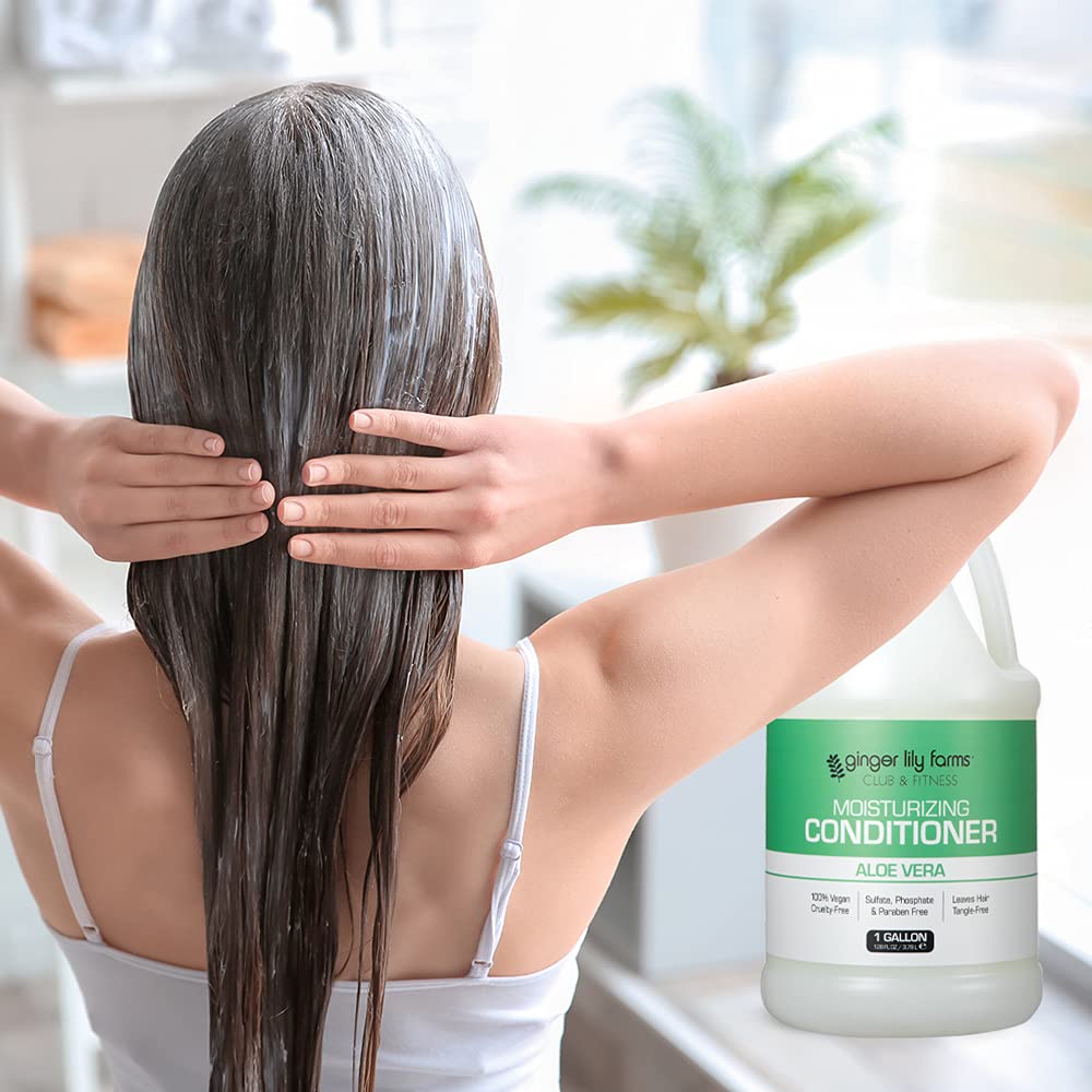Ginger Lily Farms Club & Fitness conditioner refill-bulk-pack highlights economical packaging