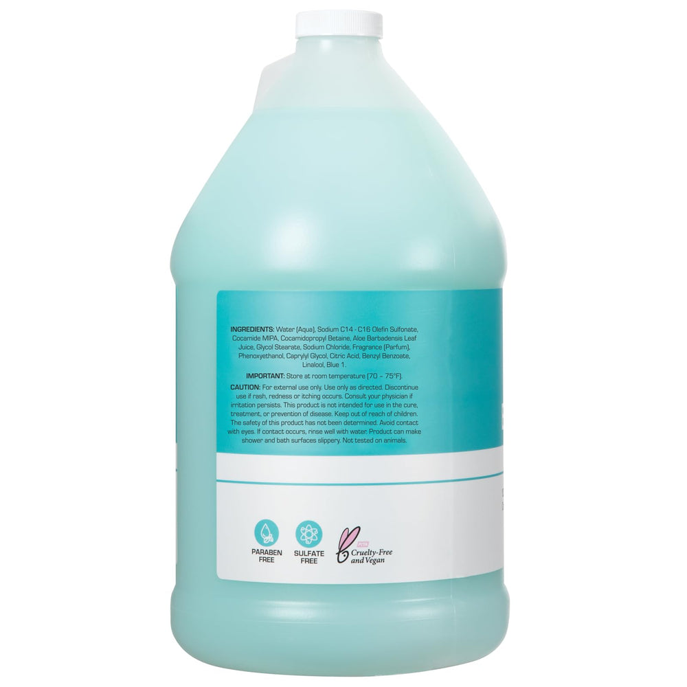 Ginger Lily Farms Club & Fitness product in gym locker room promotes easy bulk refills.
