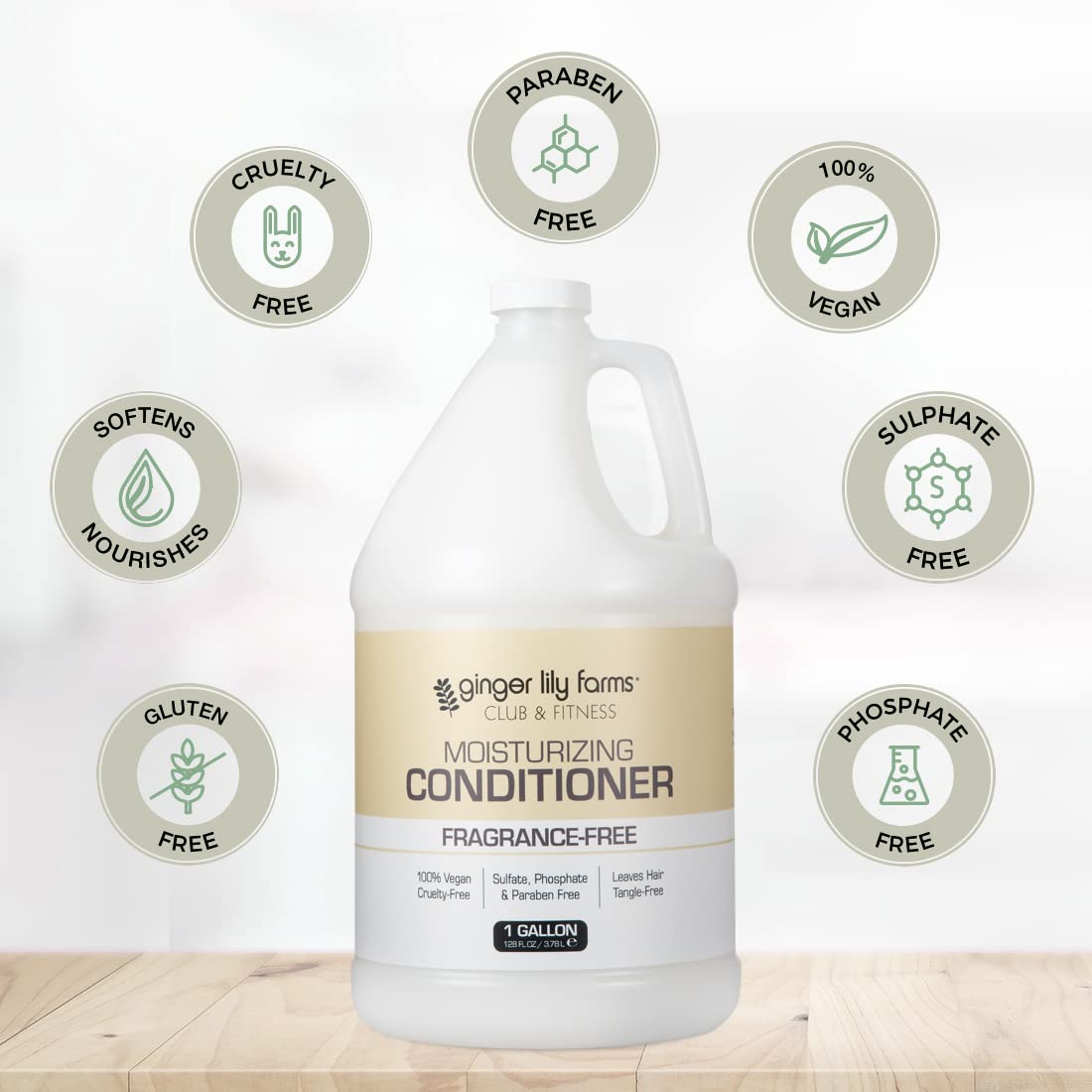 Ginger Lily Farms hair silky finish close-up demonstrates smooth, shiny results