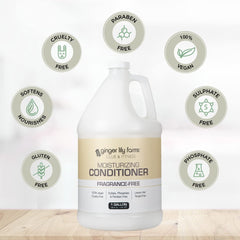 Ginger Lily Farms hair silky finish close-up demonstrates smooth, shiny results
