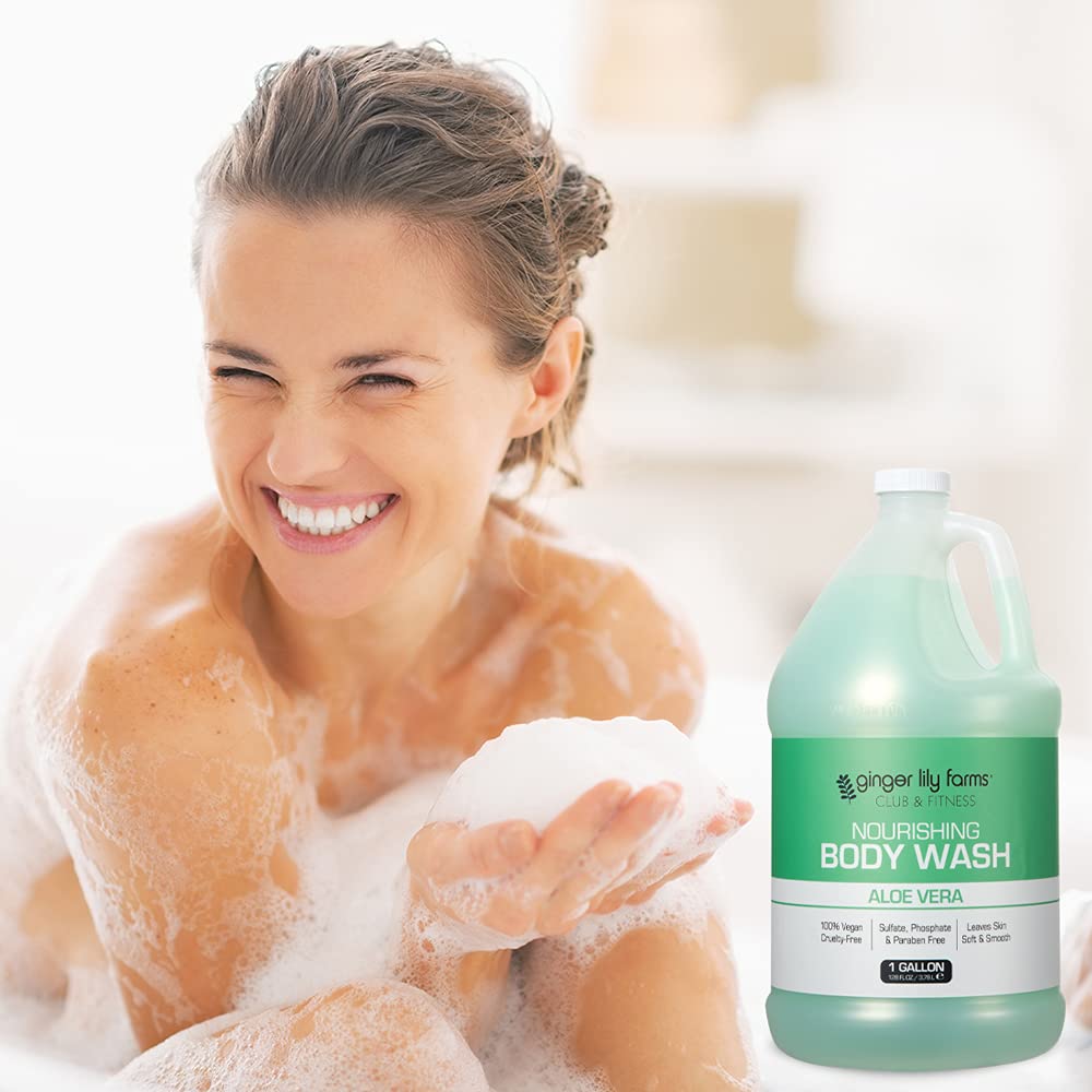 Ginger Lily Farms Club & Fitness ingredients-botanicals panel highlights paraben- and sulfate-free formula.