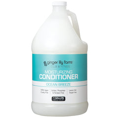 Ginger Lily Farms Club & Fitness Moisturizing Conditioner bottle delivers weightless hydration for dry hair.