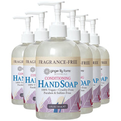 Ginger Lily Farms hand soap pump—precise dispensing for mess-free kitchen or bathroom use.