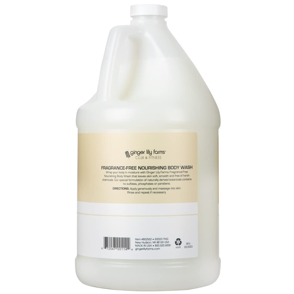 Ginger Lily Farms natural botanicals label emphasizing hydration for dry skin.