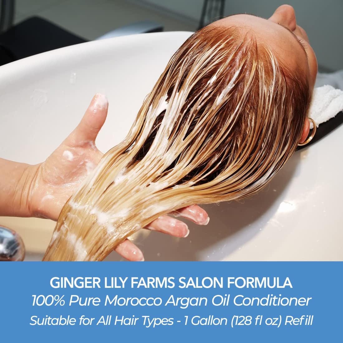 Ginger Lily Farms flaxseed extract and aloe vera promote moisture and manageability.