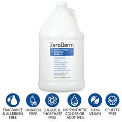 Ginger Lily Farms ZeroDerm gallon refill for eco-friendly salon or home refilling.