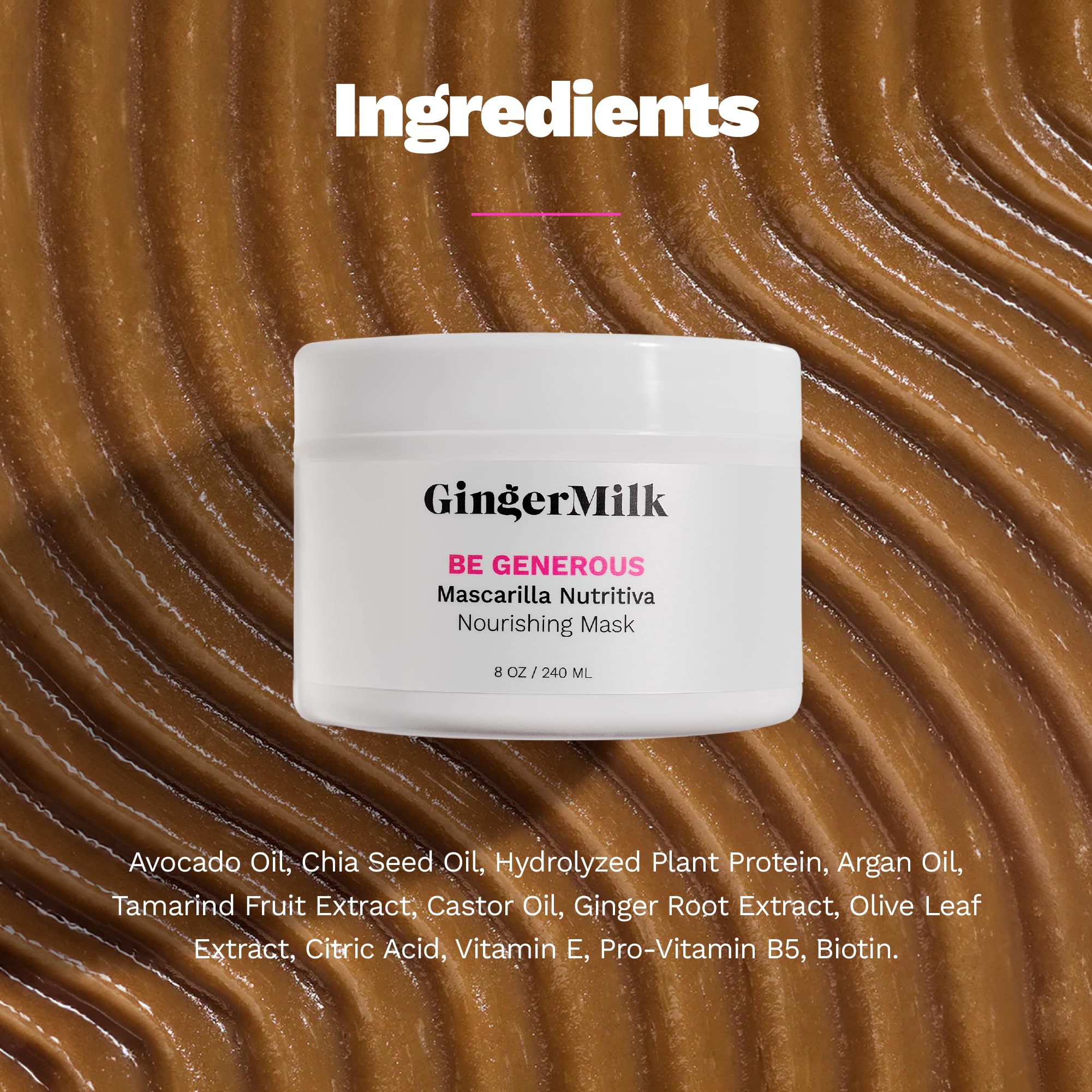 Ginger Milk Deep Repair Hair Mask revives hair with ginger and biotin