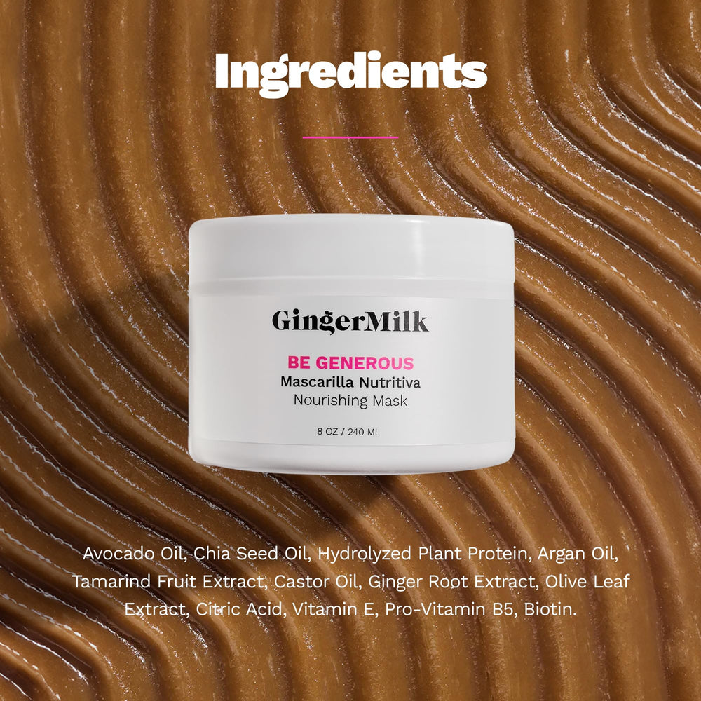 Ginger Milk Deep Repair Hair Mask revives hair with ginger and biotin