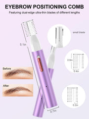 Ginity hypoallergenic stainless steel tip prevents pulling for gentle trimming.