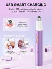 Ginity IPX7 waterproof head with detachable, washable design for easy cleaning.