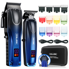 GinJee professional hair clipper cordless design for precise fades at home.
