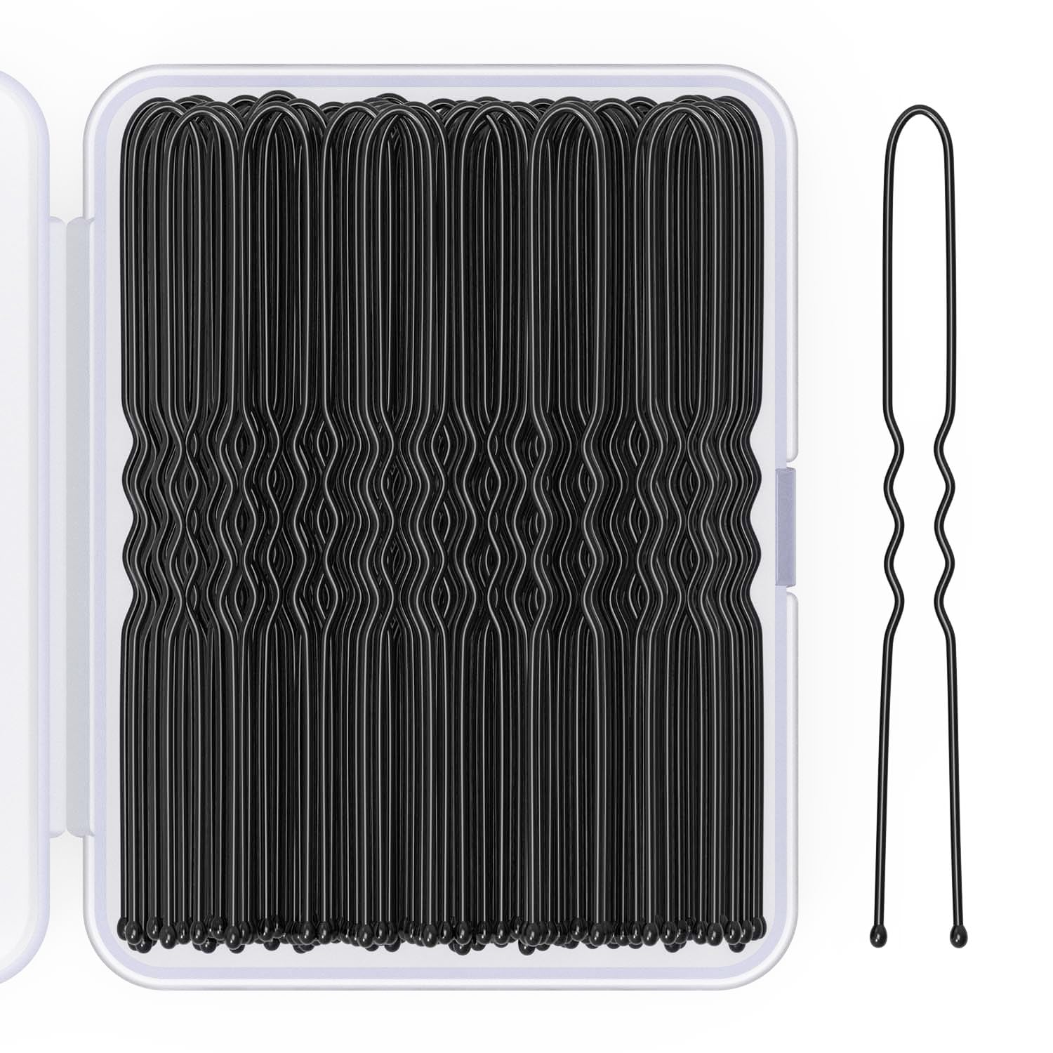 Giofumi U-shaped hair pins with smooth tips for gentle, snag-free styling.