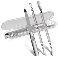 Gionfe cuticle-pusher triangle tool for precise cuticle removal and polish prep.