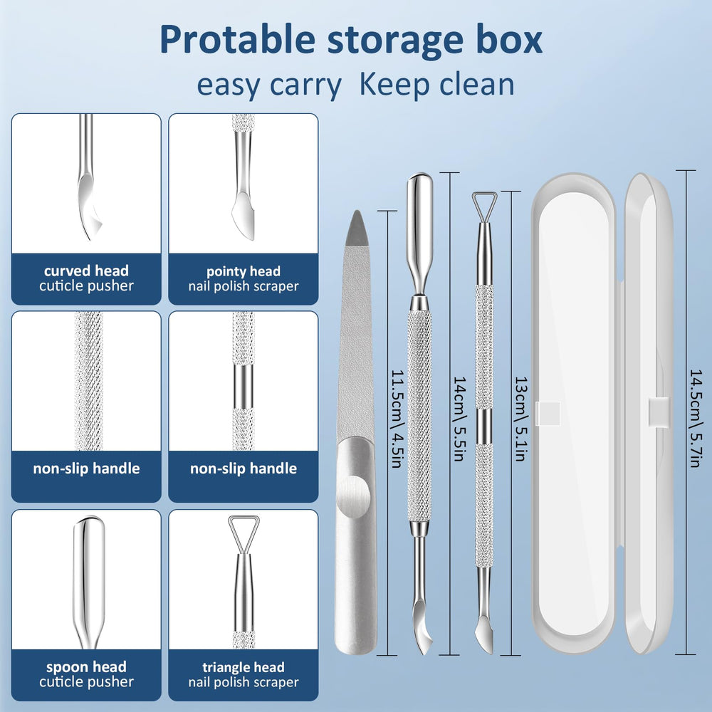 Gionfe storage box keeps tools organized for travel-friendly manicures and pedicures.