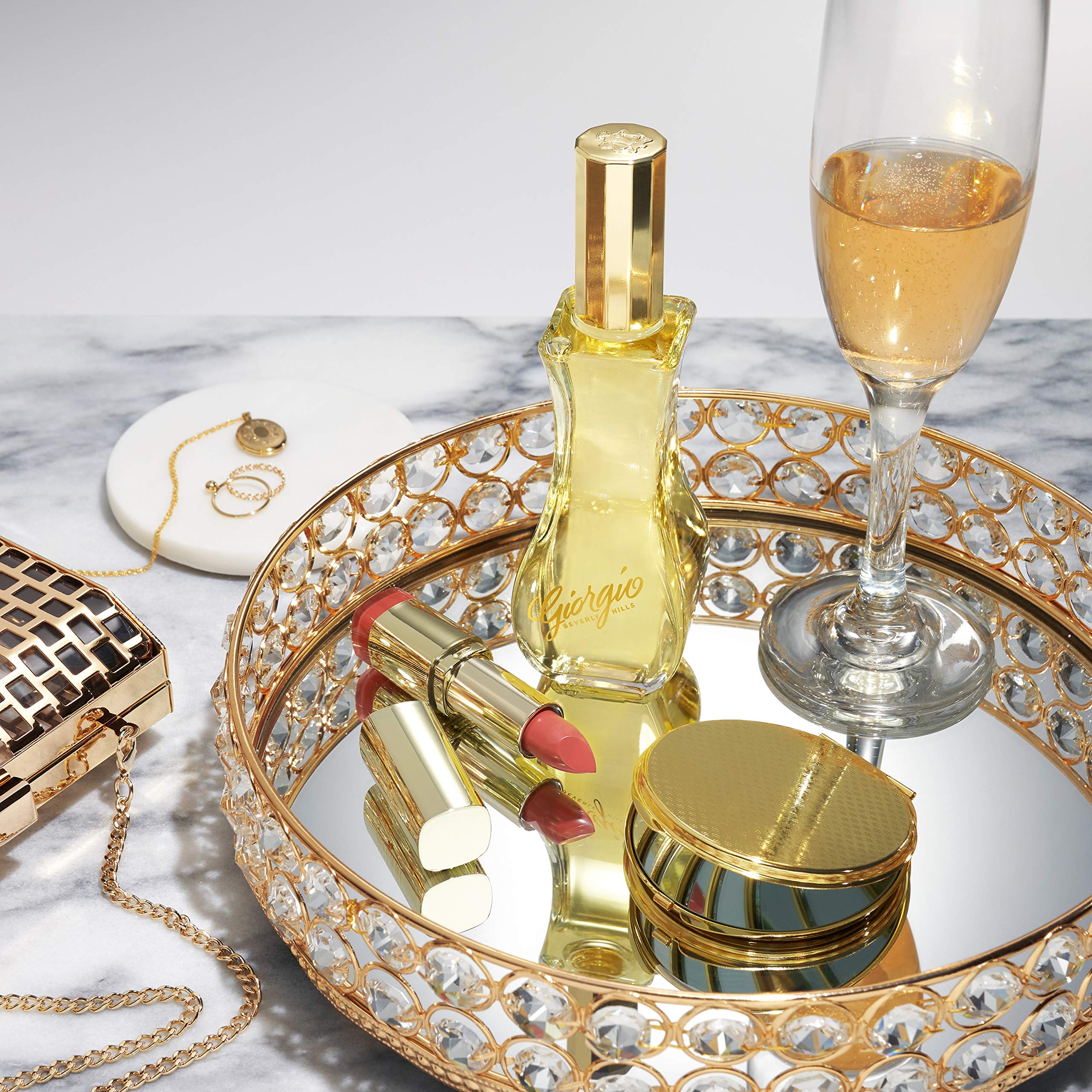 Giorgio Beverly Hills For Women gift-ready box appeals to gifting occasions.