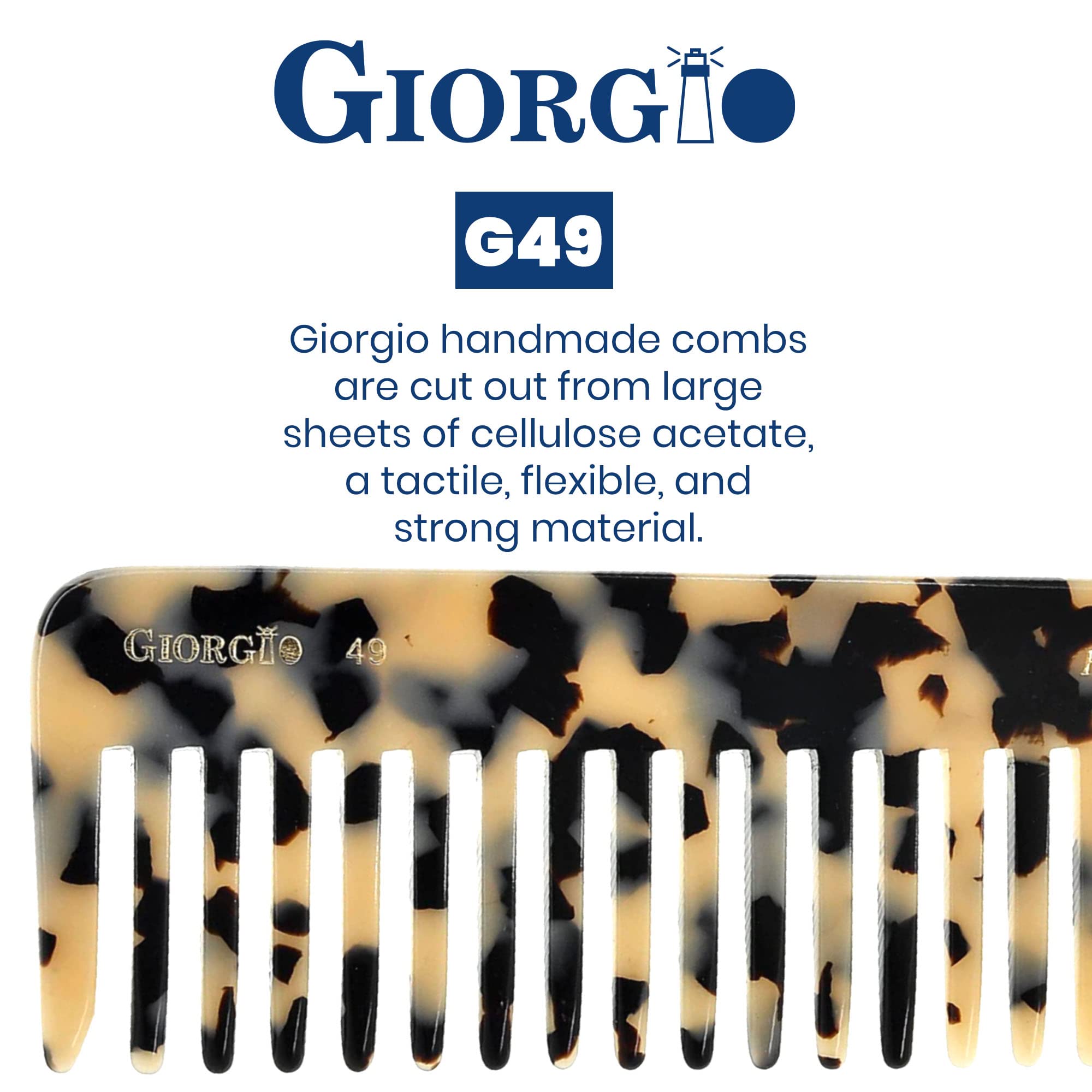Giorgio G49 travel-friendly detangler for beach days and on-the-go styling.