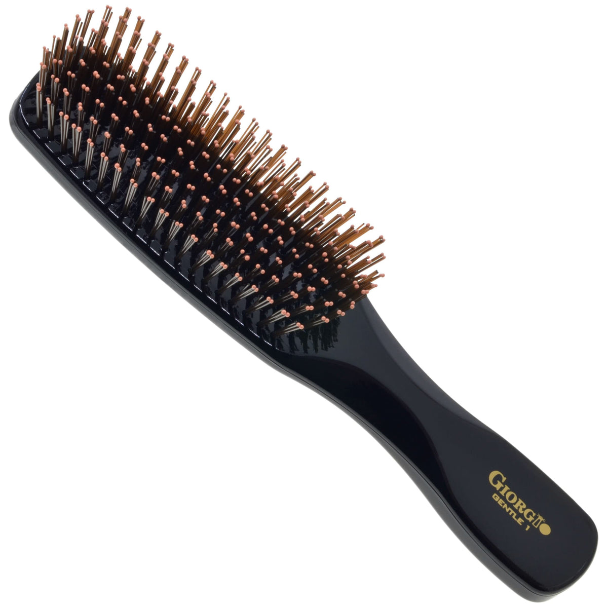 Giorgio Gio1blk front view brush ready for detangling and styling