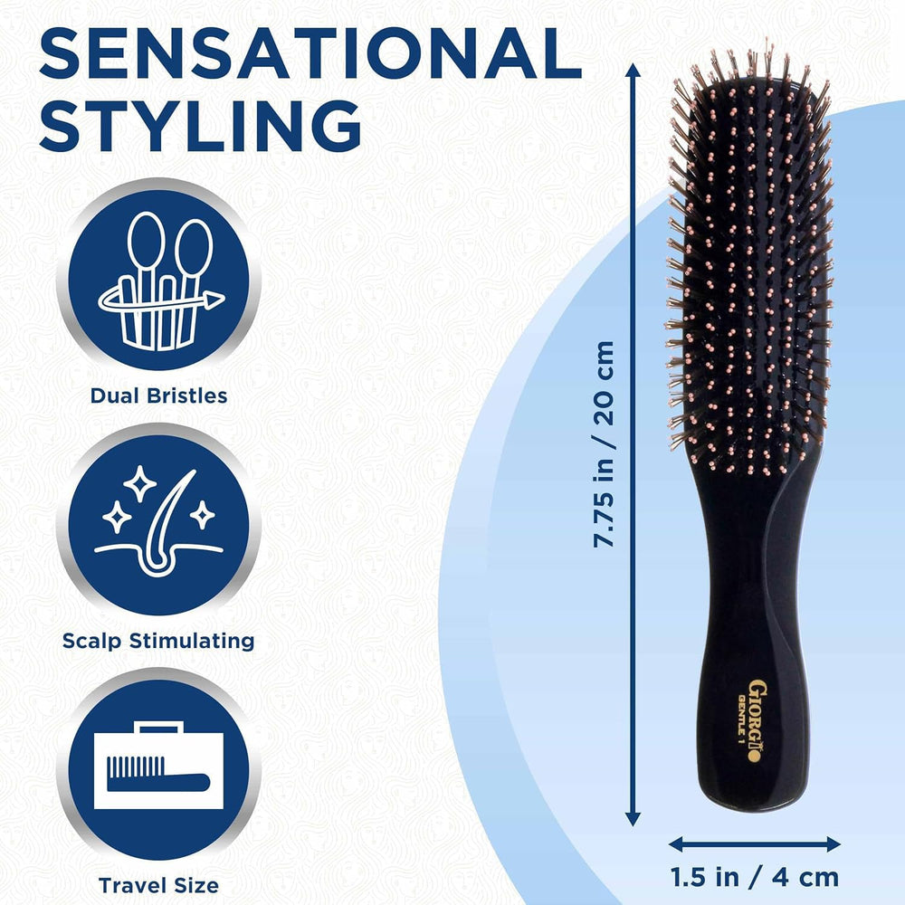 Giorgio Gio1blk side view highlights ergonomic handle for comfortable styling