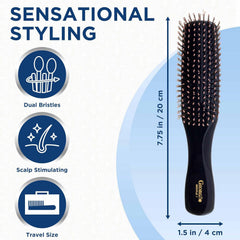 Giorgio Gio1blk side view highlights ergonomic handle for comfortable styling