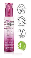 GIOVANNI 2chic dual calming complex with cherry blossom and rose petals for detangling.