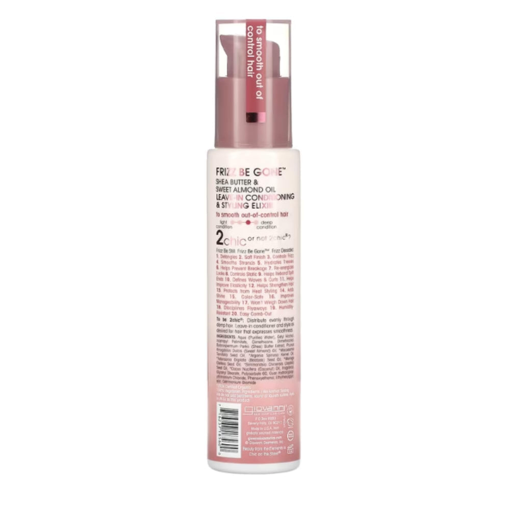 Giovanni 2chic Frizz Be Gone applied on hair shows detangling ease