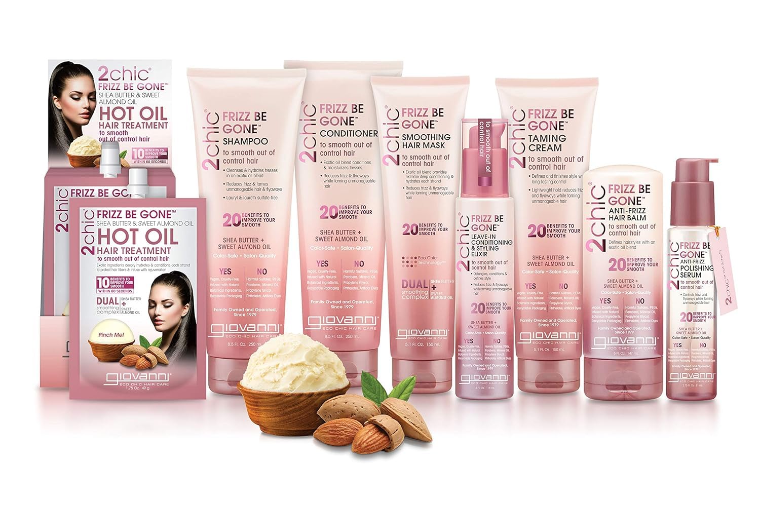 Giovanni 2chic Frizz Be Gone texture view suggests lightweight nourishment