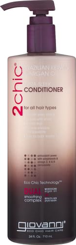 GIOVANNI 2chic conditioner pump dispense shown for easy application