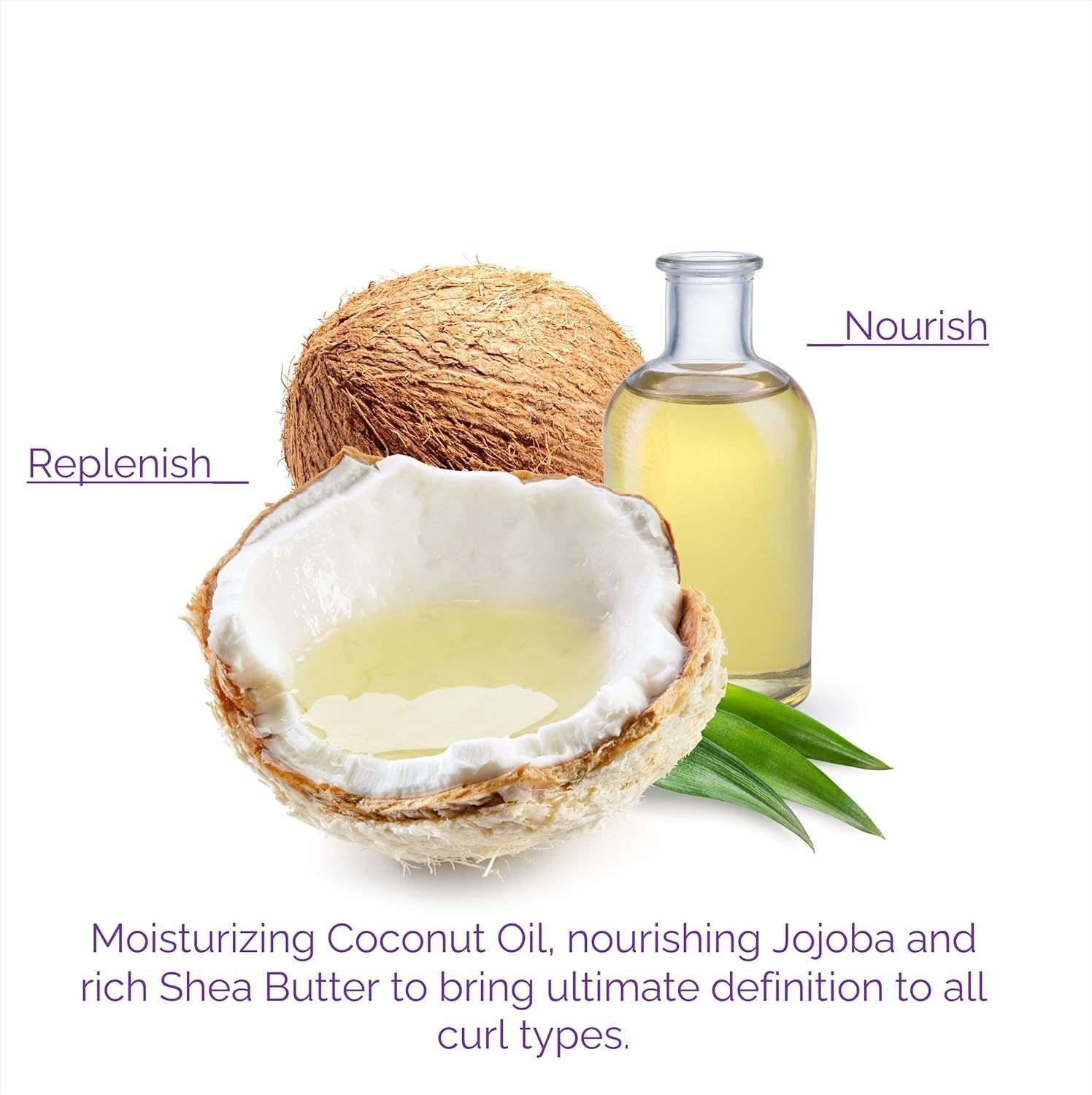 GIOVANNI Curl Defining Conditioner applied to hair to define curls.