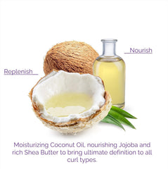 GIOVANNI Curl Defining Conditioner applied to hair to define curls.