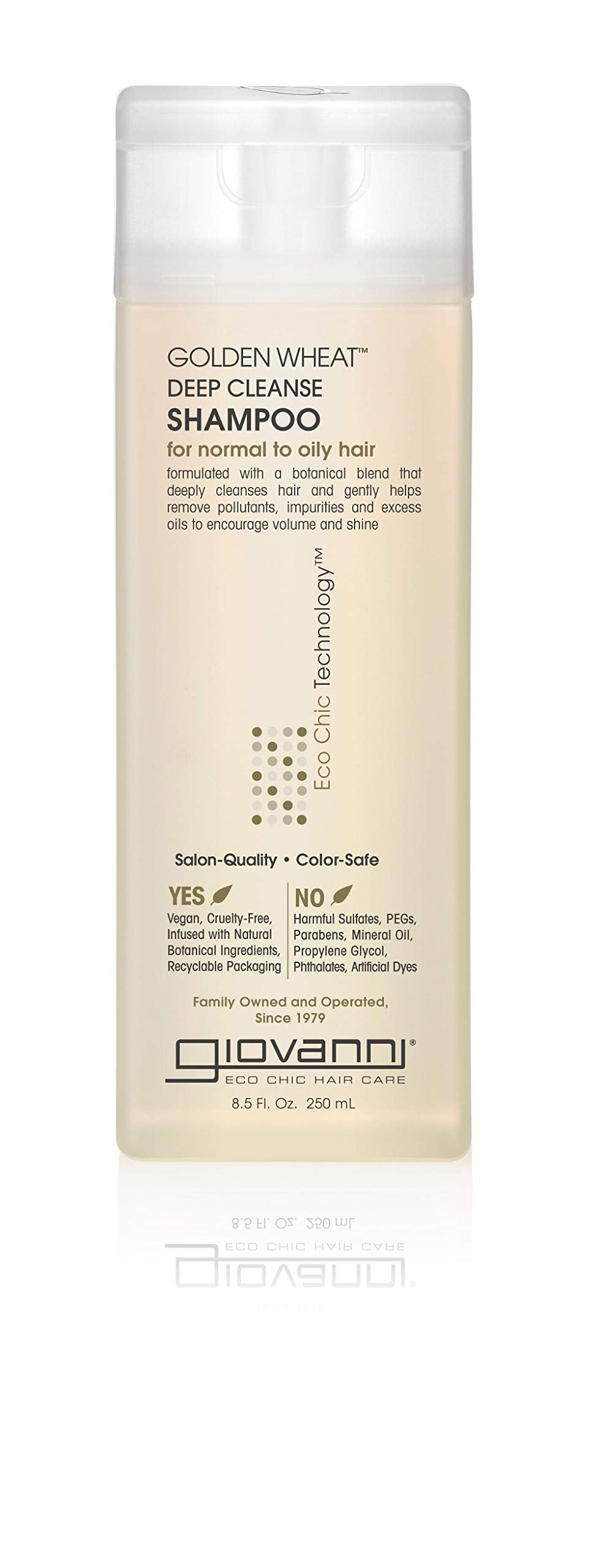 Giovanni Eco Chic Golden Wheat bottle pour for oil-control cleansing and refreshing wash
