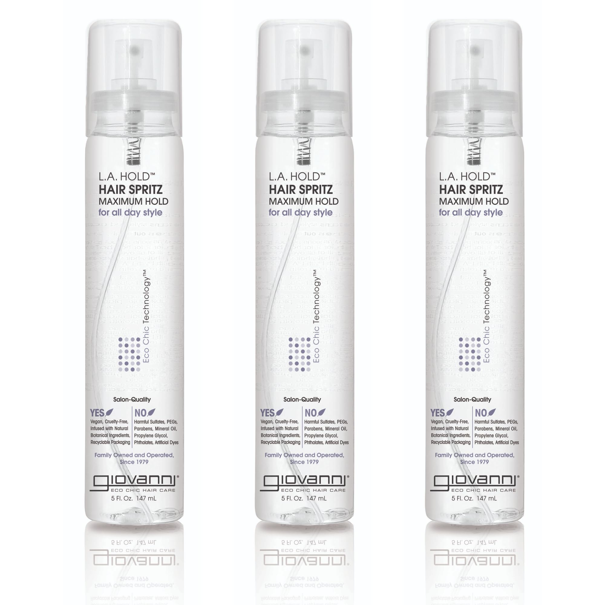 GIOVANNI L.A. Hold Hair Spritz bottle pump for precise hold and easy styling