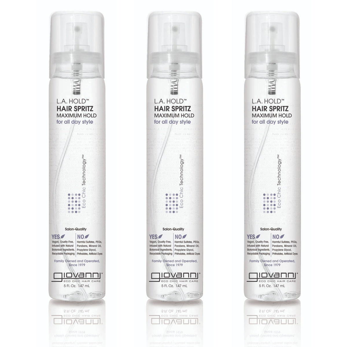 GIOVANNI L.A. Hold Hair Spritz bottle pump for precise hold and easy styling